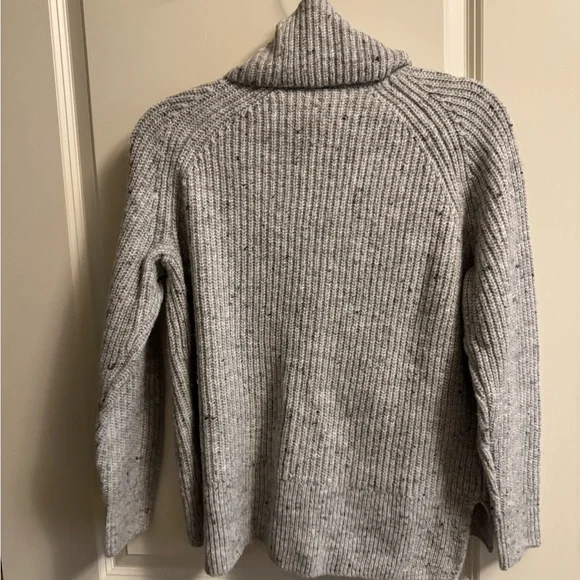 Madewell Heather Gray Turtleneck Sweater - Picture 3 of 4